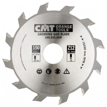GROOVING SAW BLADE D=150X2X35 Z=12 FLAT