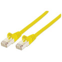 Intellinet Network Patch Cable, Cat6A, 0.5m, Yellow, Copper, S/FTP, LSOH / LSZH, PVC, RJ45, Gold Pla