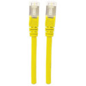 Intellinet Network Patch Cable, Cat6A, 0.5m, Yellow, Copper, S/FTP, LSOH / LSZH, PVC, RJ45, Gold Pla