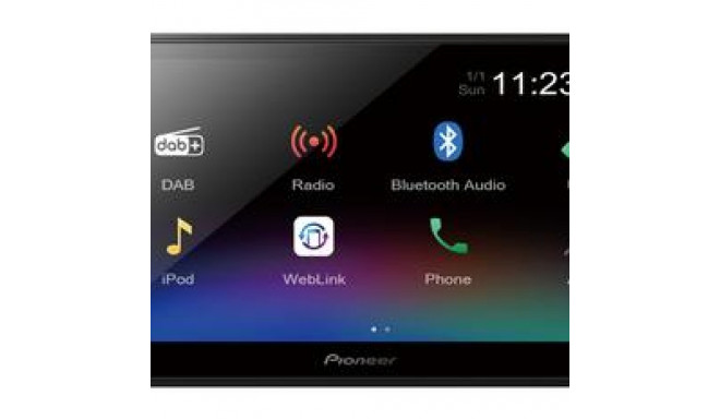 Pioneer DMH-A340DAB Black 200 W Bluetooth