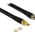 DeLOCK 0.4m SMA/SMA coaxial cable CFD400, LLC400 Black