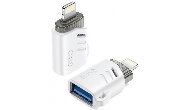 XO adapter USB-Lightning OTG, white (NB256A)