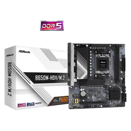 Mainboard|ASROCK|AMD B650|SAM5|Micro-ATX|Memory DDR5|Memory slots 2|1xPCI-Express 4.0 1x|2xPCI-Expre