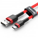 Baseus cable Cafule USB - USB-C 3m 2A red