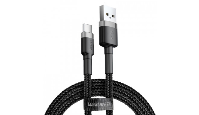 Baseus cable Cafule USB - USB-C 3m 2A gray-black