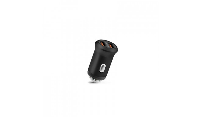 Car Charger 12W 2xUSB By Fonex Black By Fonex Black 