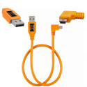 TetherPro Right Angle USB 2.0 to USB 2.0 Mini-B 5-Pin 50cm | Pigtail