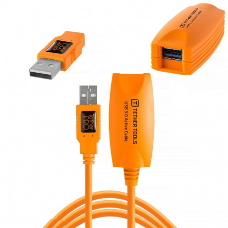 Tether Tools cable TetherPro USB 3.0 Active Extension 5m, orange
