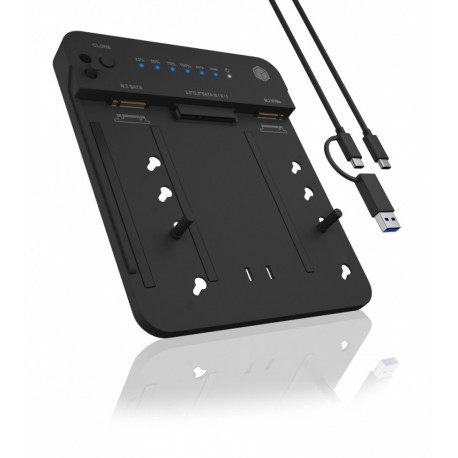 ICY BOX IB-2915MSCL-C31 M.2 NVMe ja SATA 2,5/3