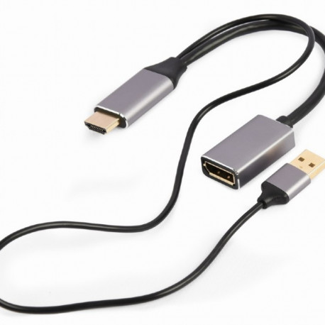 Adapter HDMI to DP 4K 60Hz USB-A powered