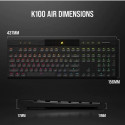 Keyboard K100 RGB Air Wireless Ultra Thin Cherry MX