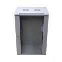 Rack cabinet 15U 600x600mm grey hanging