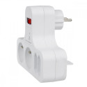 Power socket x4 with switch Maclean MCE224