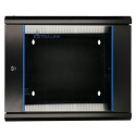 Wall cabinet rack 9U 600x600 black two sections
