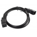 Lanberg power cable IEC 320 C19 - C20 VDE 1.8m, black