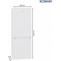 Bomann KG 320.2 50cm 165L white E - 165 L