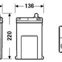 Exide Premium 40Ah360A 187x127x220-+