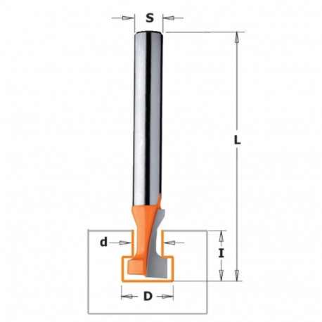 Lukuaugu otsfrees HM S=8 D=8.6-13.5x14 l=48
