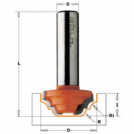 PLUNGE OGEE BIT HW S=12 D=31,7X13