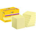 Märkmepaber iseliimuv Post-it®Super Sticky märkmepaber kollane 622-12SSCY 47,6x47,6mm  12 patja