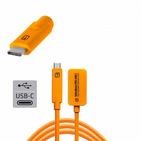 Tether Boost Pro USB-C Core Controller oranž pikenduskaabel