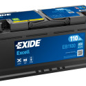 Exide Excell 110Ah 850A 394x175x190-+