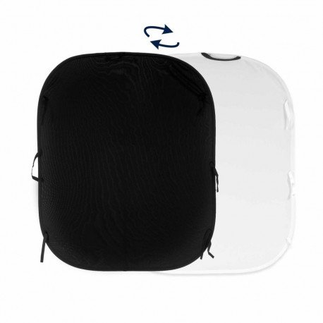 Manfrotto 1.8x2.15m must/valge taust