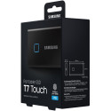 "1TB Samsung Portable T7 Touch USB 3.2 Gen2 Schwarz retail"