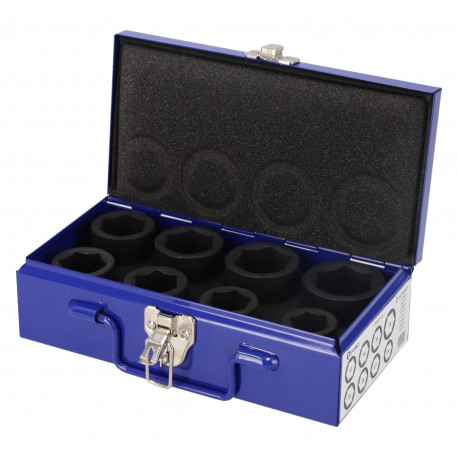 Kuuskant löökpadrunvõtmete kmpl 8 osa  3/4" Irimo