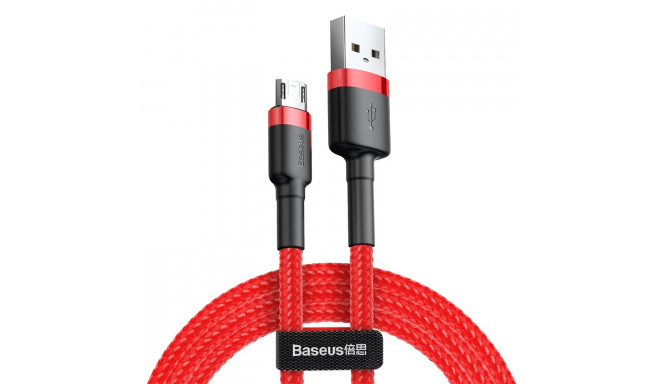 Baseus cable Cafule USB - micro USB 1,0m 2,4A red