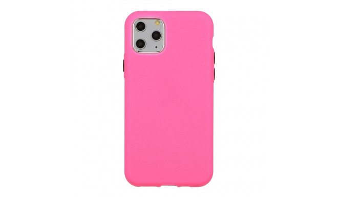 Mocco Soft Cream Silicone Back Case for Apple iPhone 12 / 12 Pro Pink