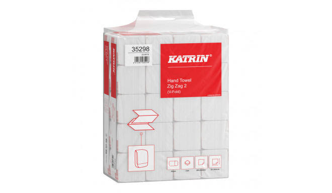 Paper towel 2-layer KATRIN NonStop Handy, V-fold, 22.4x23cm, 200 sheets (35298)