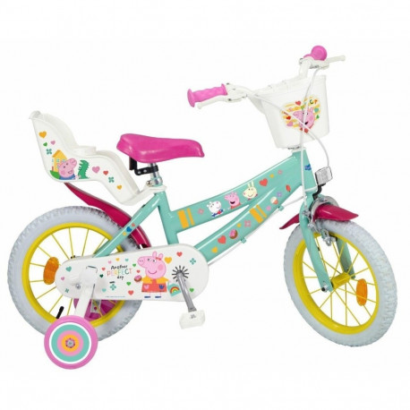 laste jalgratas 14" Peppa Pig roheline 1498 TOIMSA