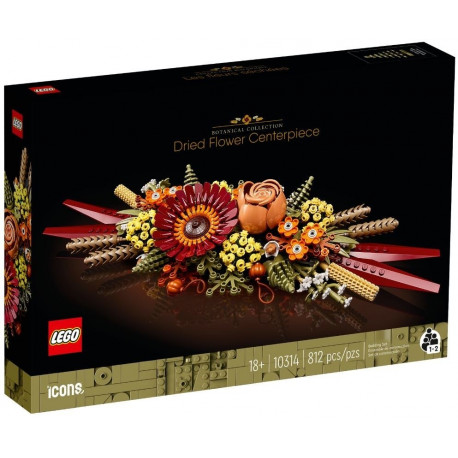 LEGO lauakaunistus 10314 ICONS kuivatatud lilledega