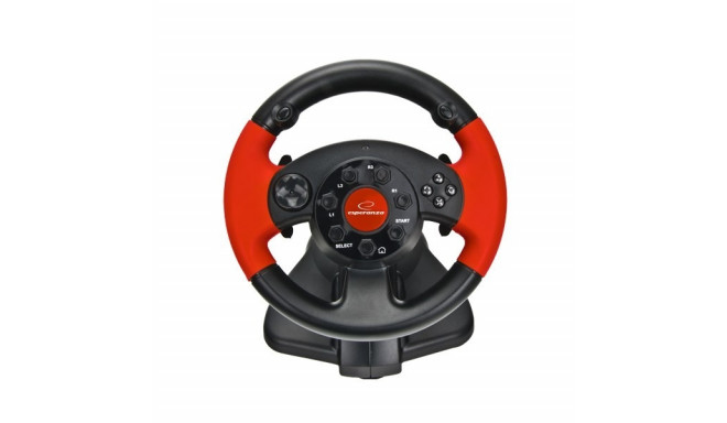 xlyne EG103 mängukontroller rool PC, Playstation 2, Playstation 3 digitaalne must, punane
