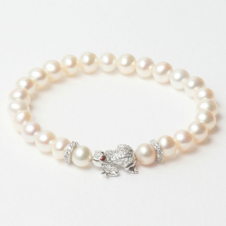 Ladies' Bracelet Lancaster JLA-BRFROG1WH 16 mm