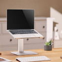 15.6-inch notebook stand with height adjustment, silver