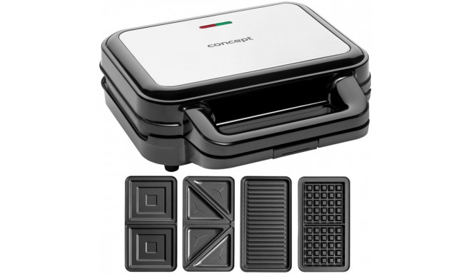 The Concept SV3070 4-in-1 Sandwich Maker is a versatile kitchen appliance designed 