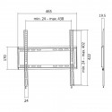 TV wall mount, fix, 32-55', max. 35kg