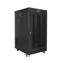 RACK CABINET 19" FREE-STANDING 22U/800X800 LCD WITH MESH DOOR BLACK LANBERG (FLAT PACK) V2