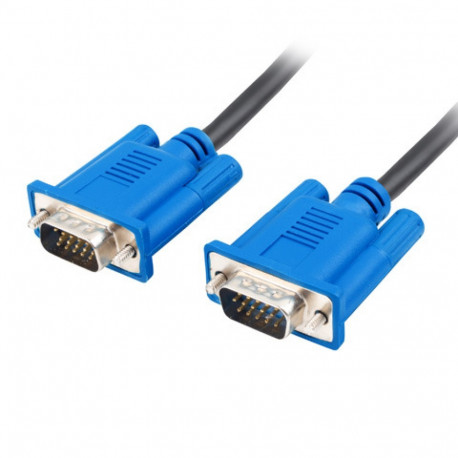 VGA M/M CABLE 1.8M DUAL-SHIELDED FERRITE CORE BLACK LANBERG