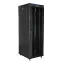 RACK CABINET 19" FREE-STANDING 37U/800X1000 LCD WITH GLASS DOOR BLACK LANBERG (FLAT PACK) V2