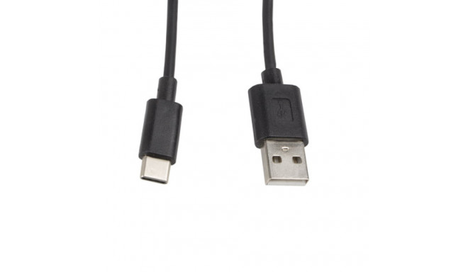 USB-C(M)->USB-A(M) 2.0 CABLE 1M BLACK LANBERG