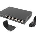 SWITCH LANBERG RSGE-24 24X 1GB UNMANAGED GIGABIT ETHERNET RACK 19"