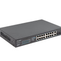 SWITCH LANBERG 16X 100MB POE+/2X 1GB/1X SFP UNMANAGED RACK 10" & 19" GIGABIT ETHERNET 150W