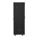 RACK CABINET 19" FREE-STANDING 37U/600X600 (FLAT PACK) BLACK LANBERG