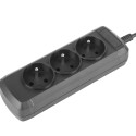 POWER STRIP NATEC EXTREME MEDIA 3X OUTLETS FOR UPS SYSTEM (IEC CONNECTOR)