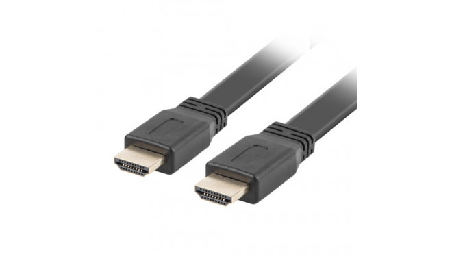HDMI M/M V2.0 CABLE 5M 4K BLACK FLAT LANBERG