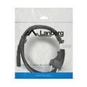 Lanberg kaabel CEE 7/16 - IEC 320 C7 Euro (Radio) VDE 1,8m, must