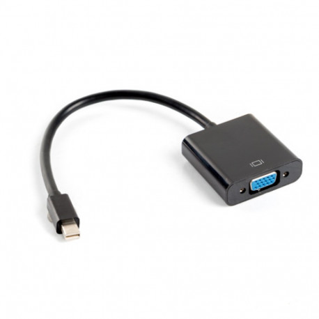 DISPLAYPORT MINI(M) 1.2->VGA(F) ADAPTER CABLE 20CM BLACK LANBERG
